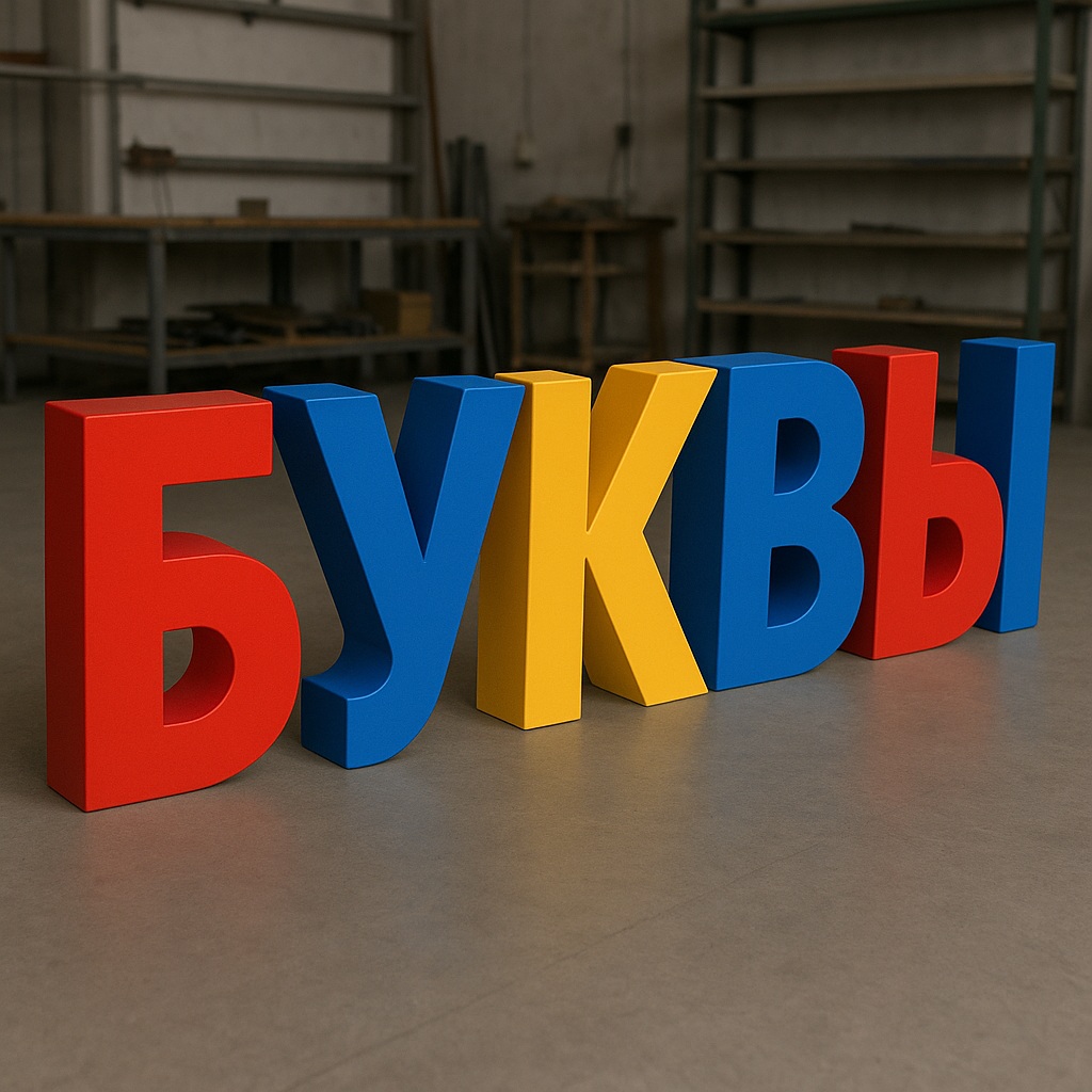 ОБЪЁМНЫЕ БУКВЫ