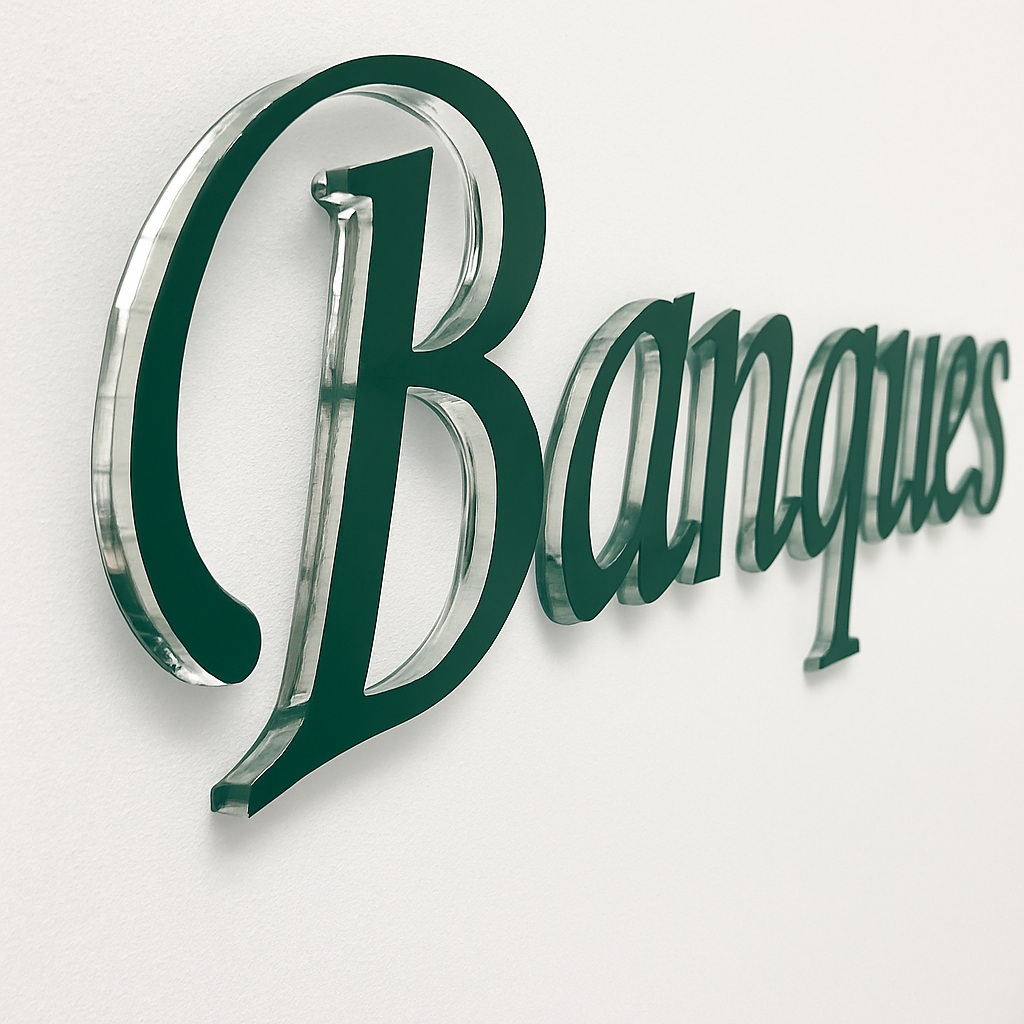 Псевдообьемные буквы из оргстекла