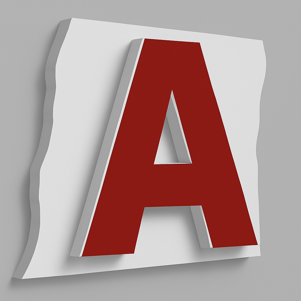 Псевдообьемные буквы из ПВХ